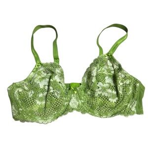 Adore Me Vibrant Green Lace Bra